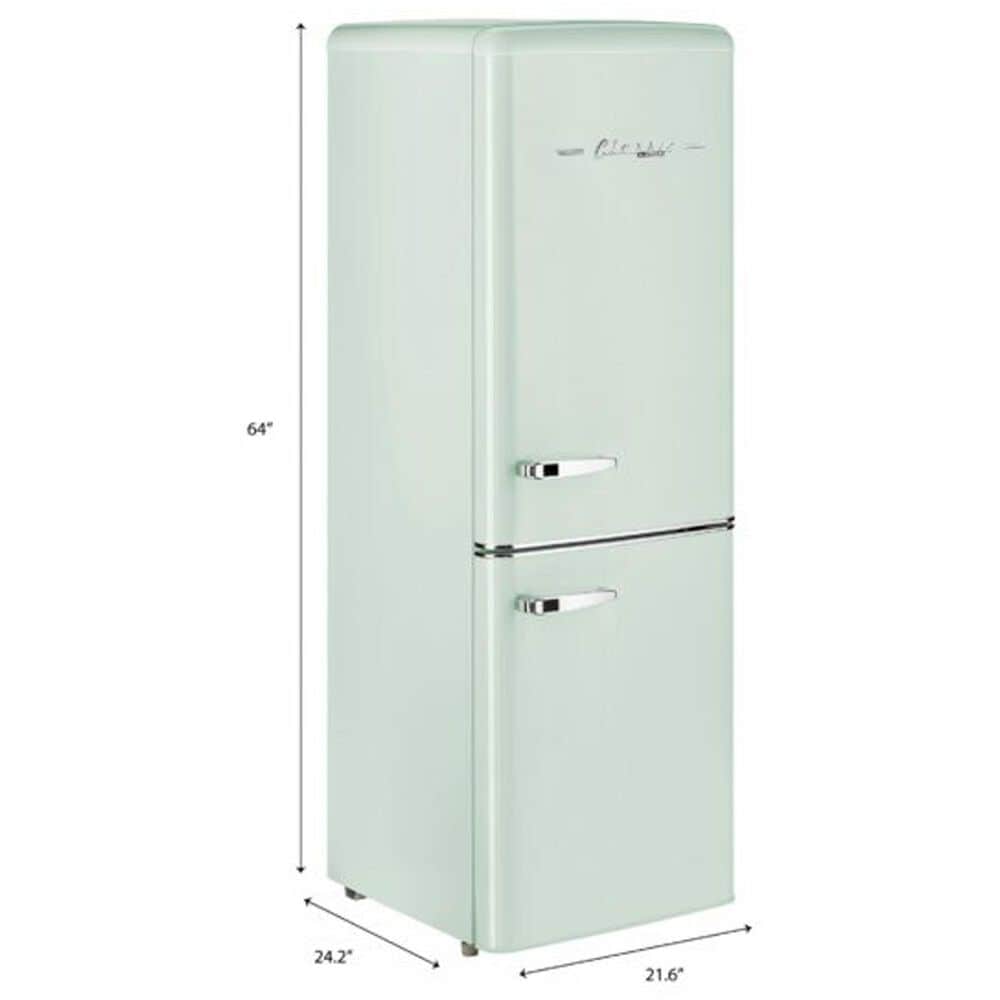 Unique Appliances Classic Retro 7 Cu. Ft. Bottom Freezer Refrigerator in Summer Mint Green, , large