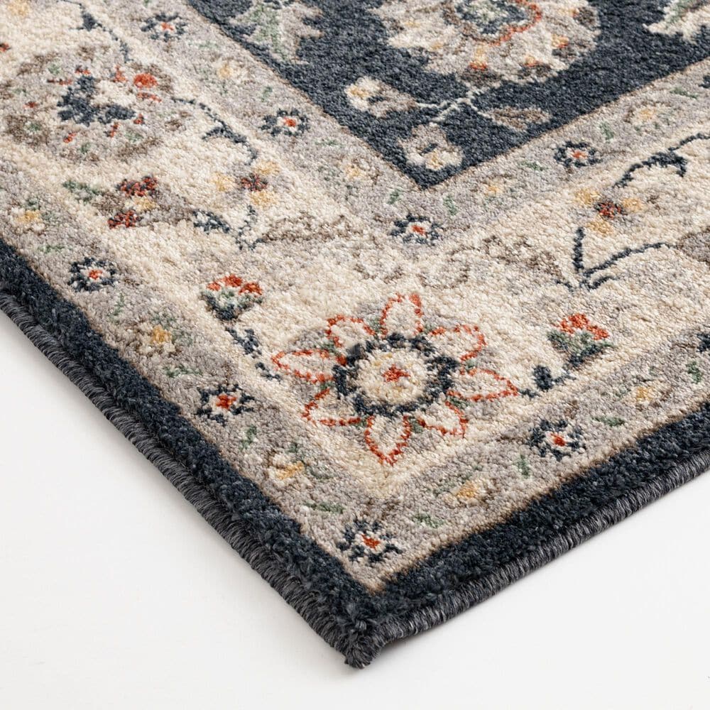 Central Oriental Minerva Maneli Vintage Blue 5&#39;3&quot; x 7&#39;7&quot; Area Rug, , large