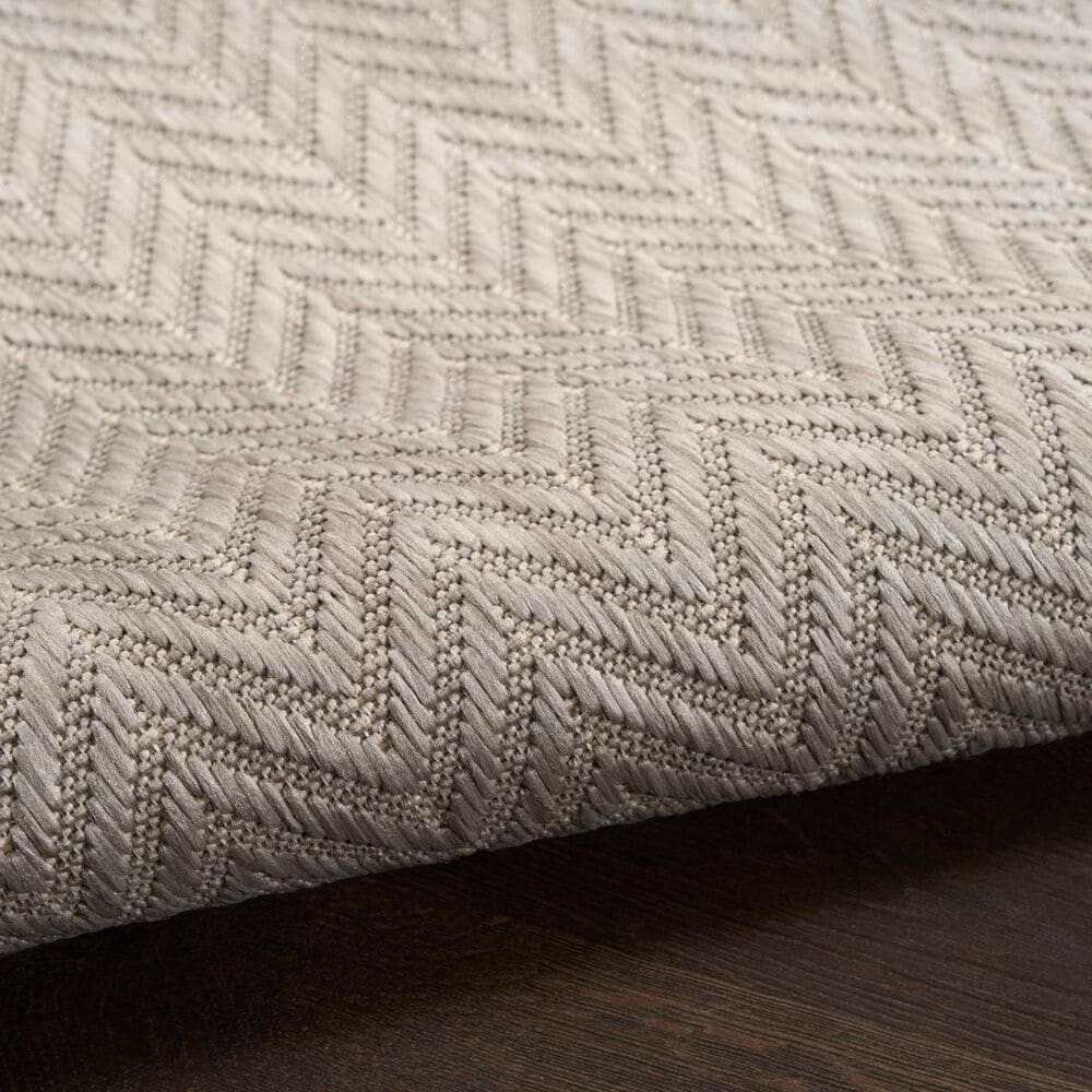 Nourison Horizon HOZ02 Grey 5&#39; x 7&#39; Indoor/Outdoor Area Rug, , large