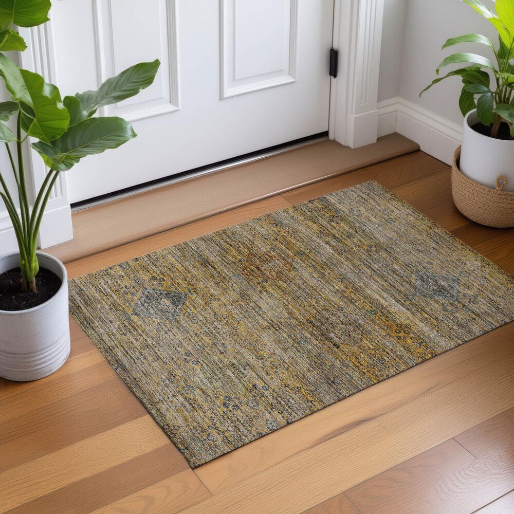 Dalyn Rug Company Aristo Gold 1'8" x 2'6" Area Rug, , large