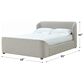 Urban Home Kiki Queen Upholstered Platform Bed in Cotton Ball Boucle, , large