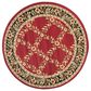 Safavieh Lyndhurst 5"3" Round Red and Black Area Rug, , large
