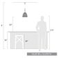 Golden Lighting Hathaway Mini Pendant in Matte Black, , large