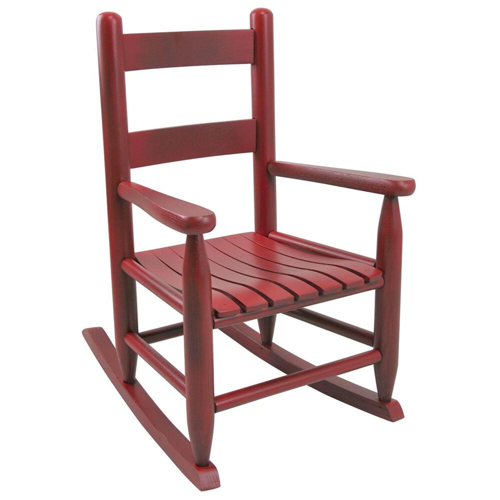 Lakeside Asheville Childs Rocking Chair in Woodleaf Red, , large
