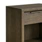 Furniture Worldwide Modern 1-Drawer Nightstand in Sable with Outlets USB Ports and Lighting, , large