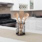 Home Basics Cutlery Holder with Mesh Bottom in Black, , large
