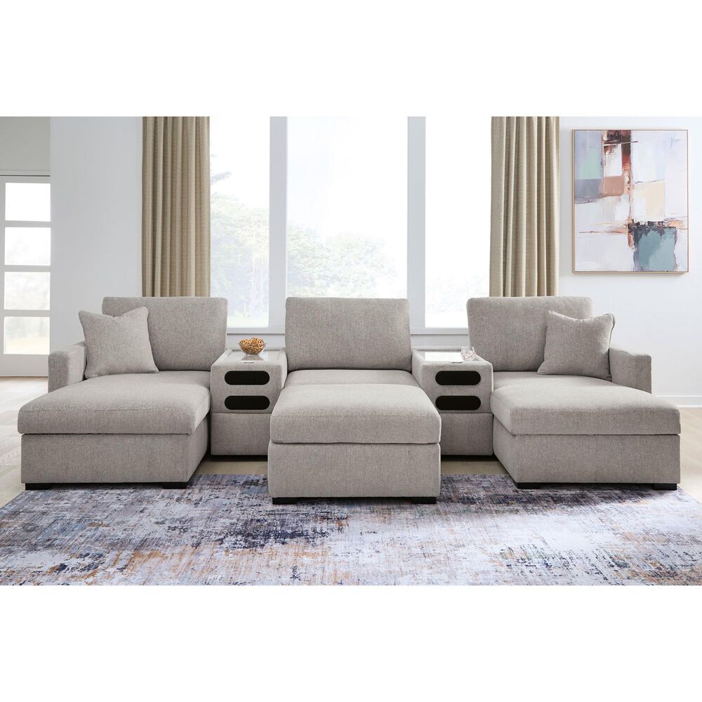 Ashley ModMax Luxe Oversized Accent Ottoman in Flint, , large