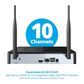 Night Owl 10 Channel 4K Wi-Fi NVR Security System with Camera Kit in Black and White, , large
