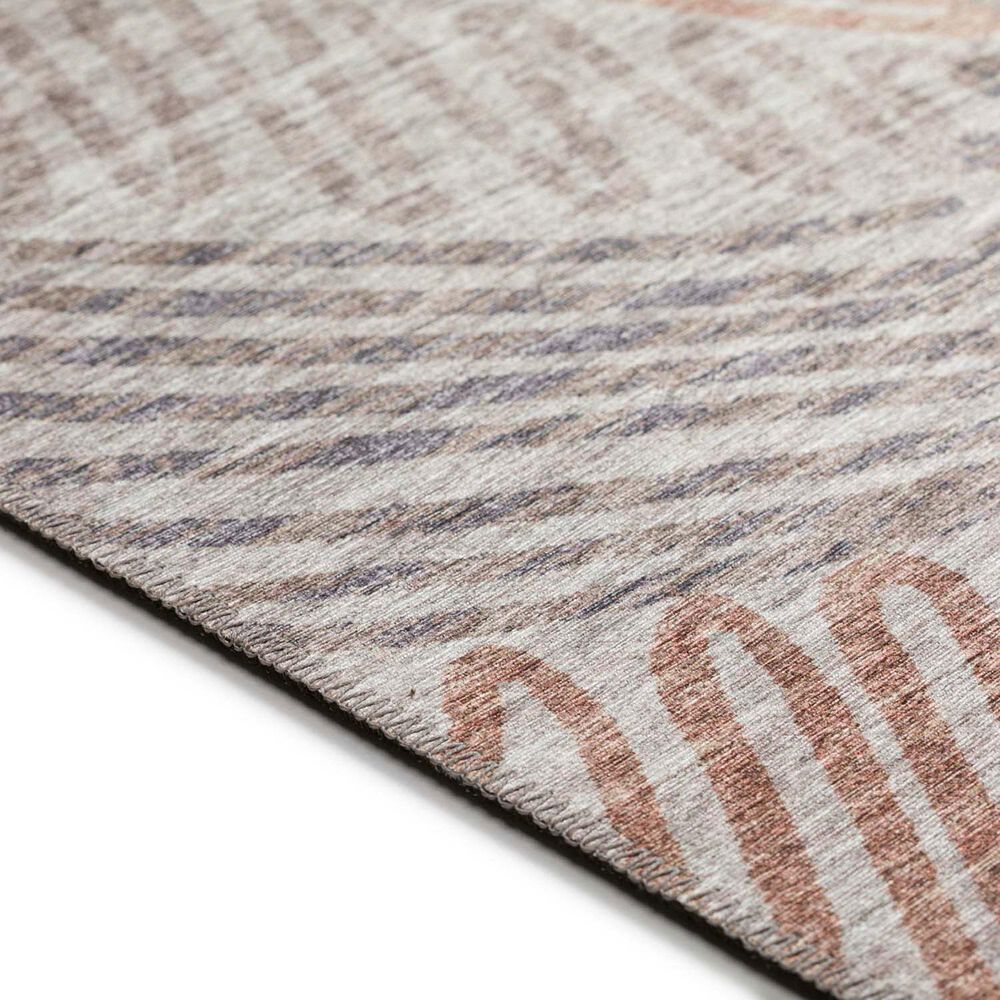 Dalyn Rug Company Sedona Floral 2&#39;3&quot; x 7&#39;6&quot; Walnut Indoor/Outdoor Area Performance Rug, , large