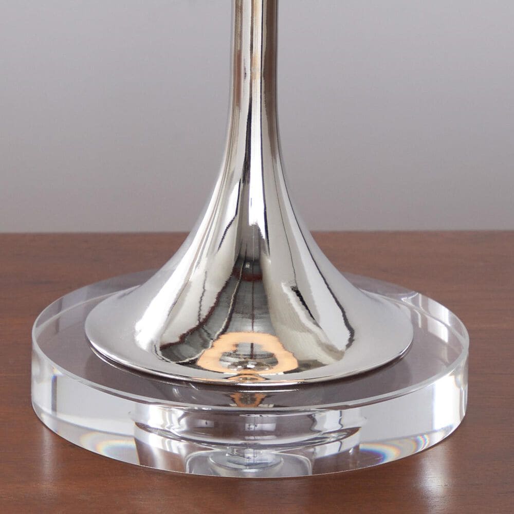LumiSource Clara Crystal Table Lamp in Clear and Polished Nickel (Set of 2), , large