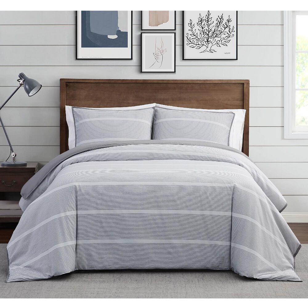 Pem America Brooklyn Loom Niari 2-Piece Twin/Twin XL Comforter Set in Grey, , large