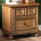 Legacy Classic Vintage Market 2-Drawer Apothecary Nightstand in Barnwood Oak with Outlets and USB Ports, , large