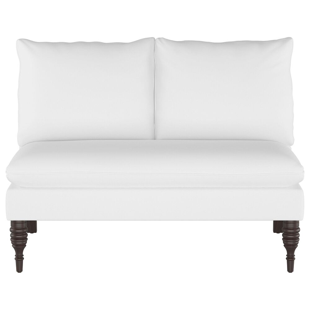 Skyline Furniture Upholstered Loveseat in Twill White, , large