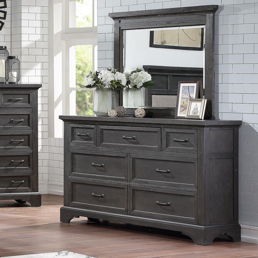 Frankfurt Furniture Prescott 3 Piece Queen Storage Bedroom Set in Gray Oak, , large