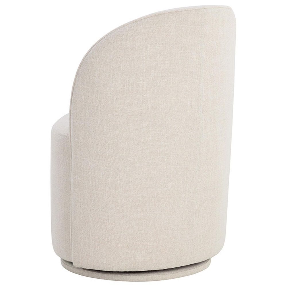 37B Banyan and Cavoli 5-Piece Round Dining Set in Cream and Dark Brown, , large