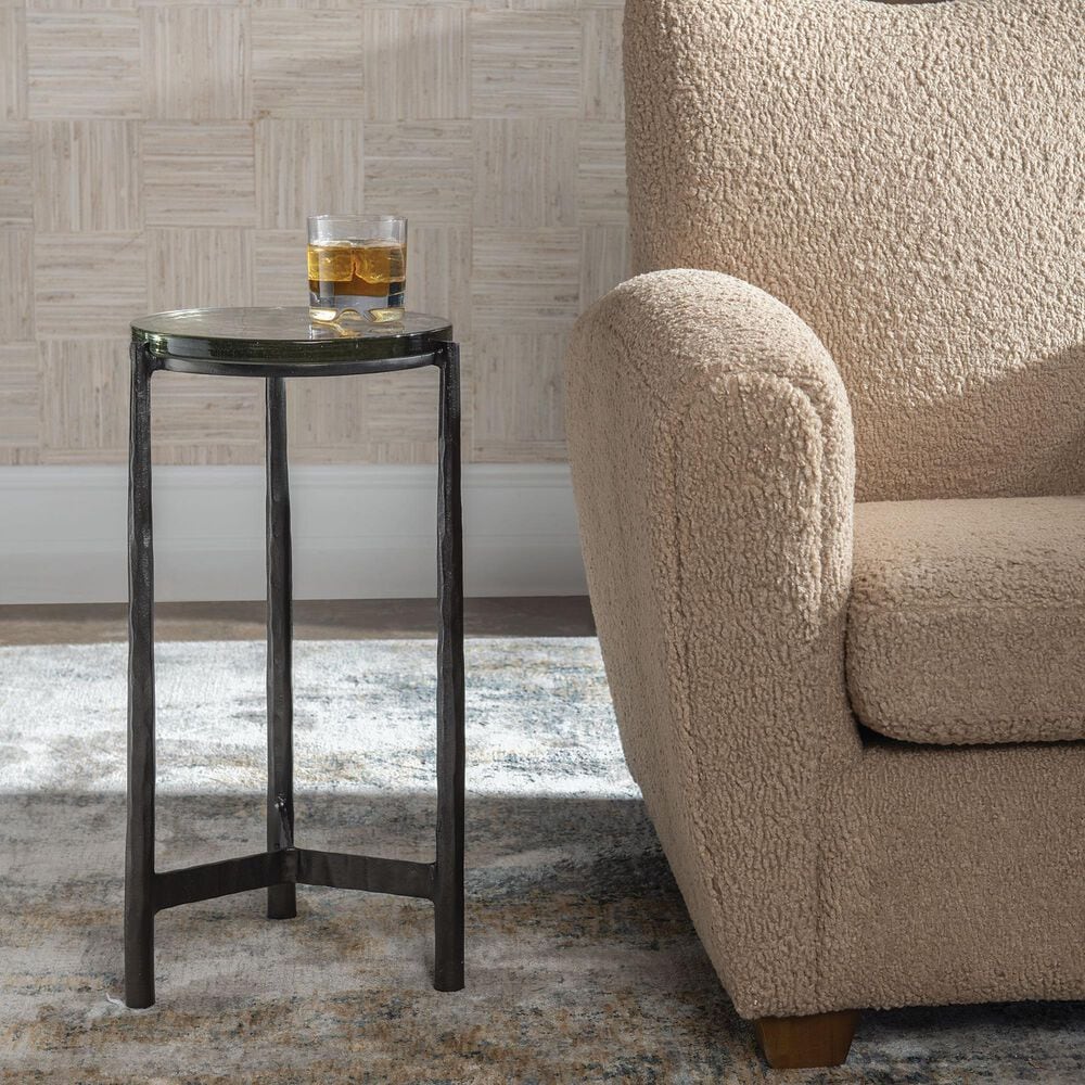 Uttermost Eternity Accent Table in Dark Gunmetal, , large