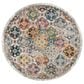 Safavieh Aria 6"6" Round Beige and Multicolor Area Rug, , large