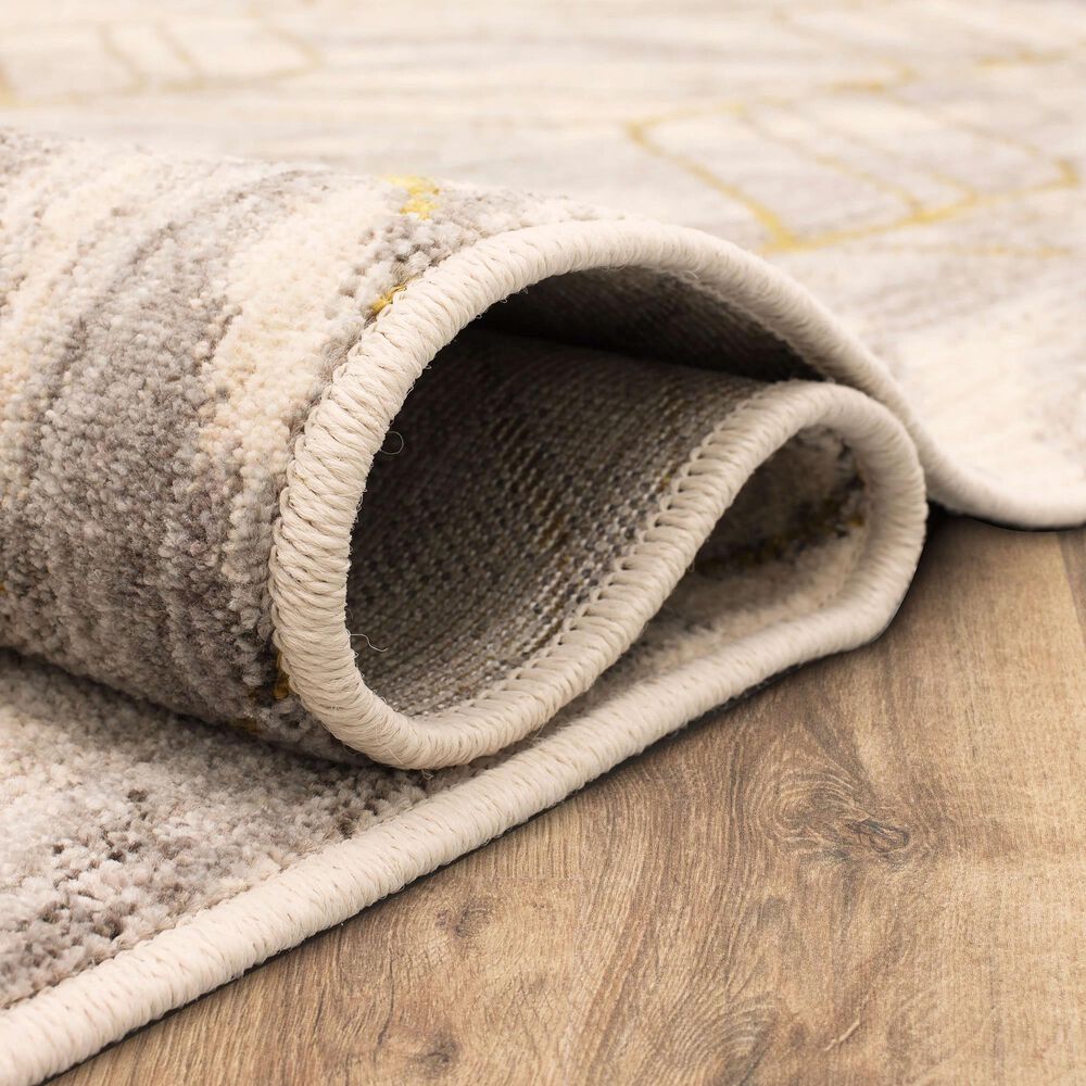 Karastan Axiom Ebb 92114-70042 5&#39;3&quot; x 7&#39;10&quot; Dove Area Rug, , large