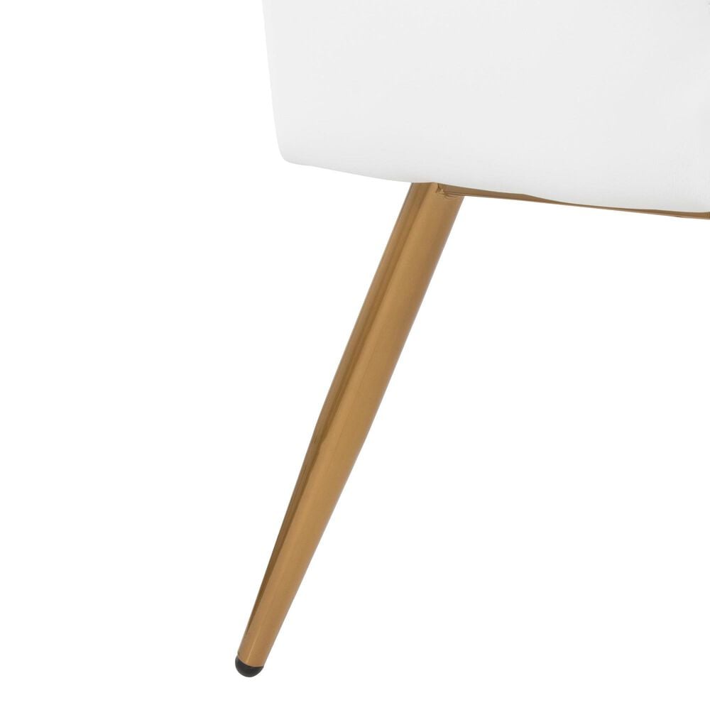 Lumisource Daniella Upholstered Bench in Gold, , large