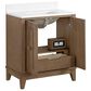 37B Kinsale 30" Single Bathroom Vanity Cabinet in Walnut Drift with White Composite Stone Top and Backsplash, , large