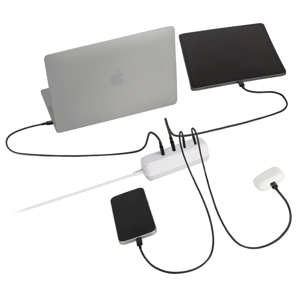 Ventev 4-Port USB-C Universal UltraFast Multiport Charging Station in White, , large