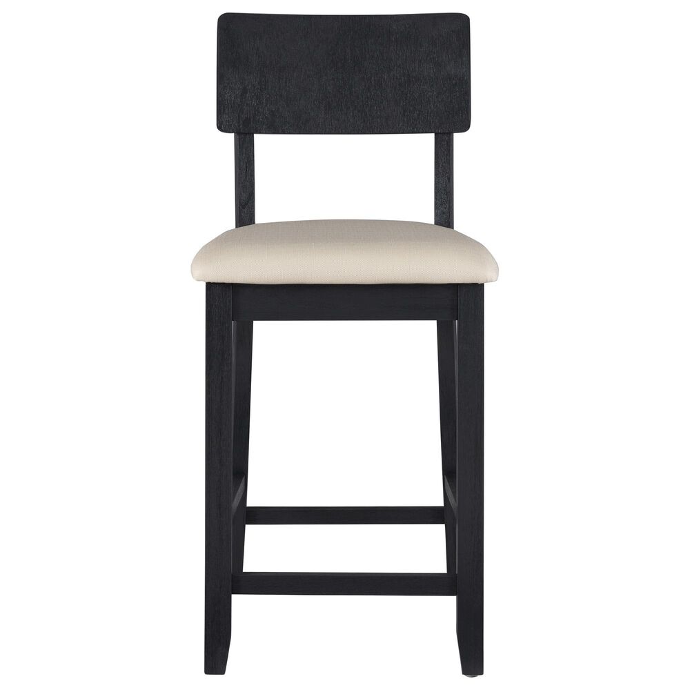 Linon Home Decor Jorissen Counter Stool in Dark Charcoal, , large