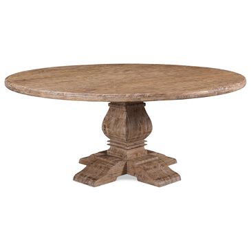 Home Trends & Design San Rafael 72" Round Dining Table in Antique Oak - Table Only, , large