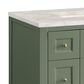 James Martin Vanities Breckenridge 36" Single Bathroom Vanity in Smokey Celadon with 3 cm Victorian Silver Quartz Top and Rectangular Sink, , large