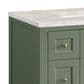 James Martin Vanities Breckenridge 36" Single Bathroom Vanity in Smokey Celadon with 3 cm Victorian Silver Quartz Top and Rectangular Sink, , large