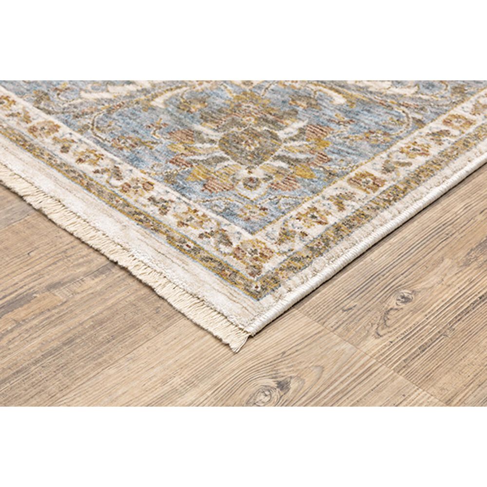Oriental Weavers Maharaja Dakota 5091Z 2&#39; x 3&#39; Ivory and Blue Scatter Rug, , large