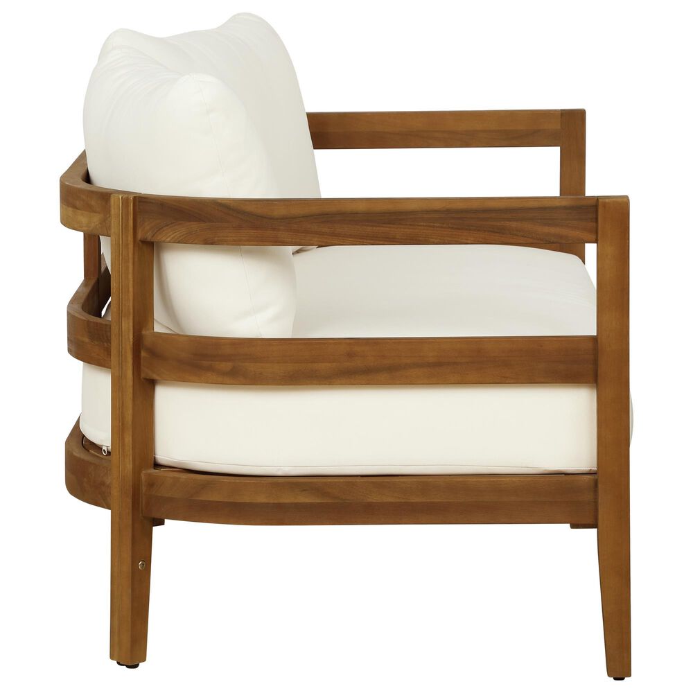Linon Home Decor Breton 2-Piece Outdoor Conversation Set in Brown, , large