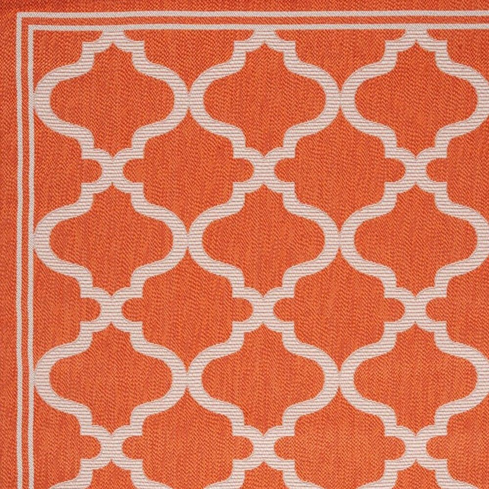 Safavieh Bermuda 5&#39;3&quot; x 7&#39;6&quot; Rust and Ivory Indoor/Outdoor Area Performance Rug, , large