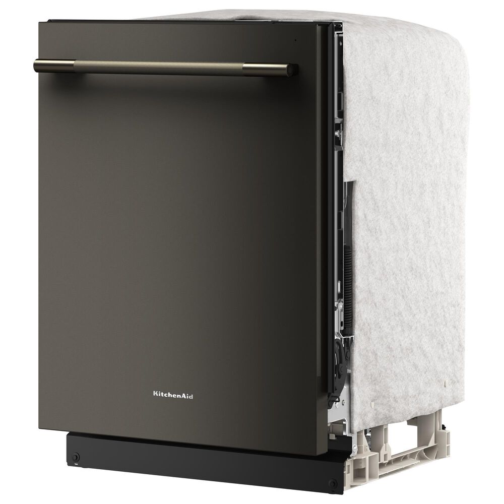 KitchenAid 24" Third Level Jet Rack Dishwasher with 40+ Total Wash Jets and Bar Handle in Black Ore, , large