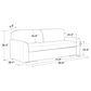 Lifestyle Solutions Willow Stationary Convertible Sofa in Light Gray, , large