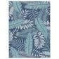 Nourison Garden Oasis GOA02 Navy 5" x 7" Indoor/Outdoor Area Rug, , large
