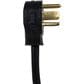 Electric Dryer Duct Kit with 4-Wire Cord, 8" Hybrid Vent Duct and Clamps in Black and Silver, , large