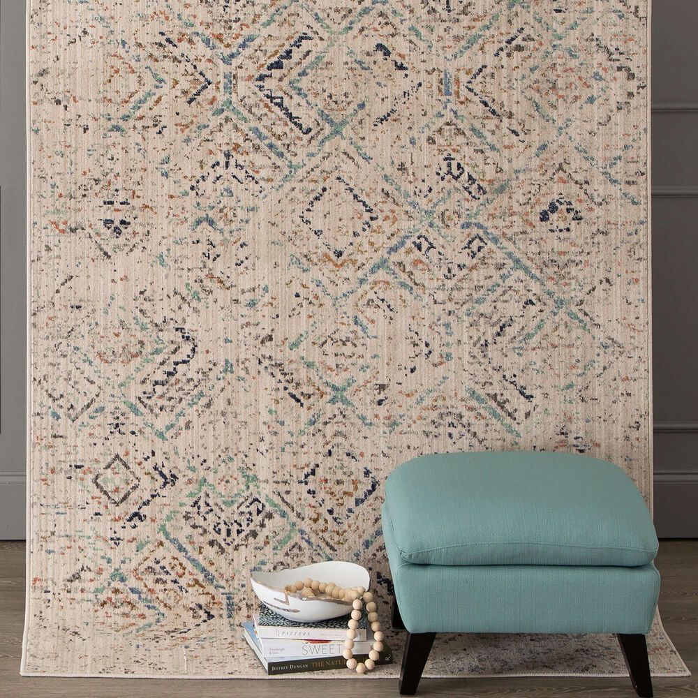 Karastan Axiom Rime 92109-70042 9&#39;6&quot; x 12&#39;1&quot; Dove Area Rug, , large
