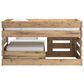 Ashley Larstin Twin Loft Caster Bed in Tan and Brown, , large