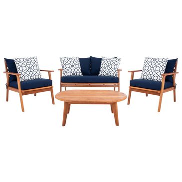 Safavieh Dagny 4-Piece Patio Living Set in Natural, , large