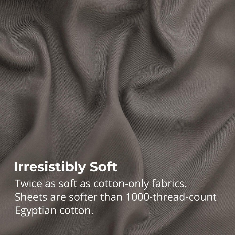 Cariloha Aloha Soft 4-Piece Queen Sheet Set in Shade Gray, , large