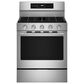 KitchenAid 2-Piece Kitchen Package with 30" Smart Freestanding Gas Range and 30" Over-the-Range Microwave Oven in PrintShield Stainless Steel, , large