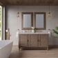 James Martin Vanities Portland 60" Double Bathroom Vanity in Whitewashed Walnut with 3 cm Eternal Jasmine Pearl Silestone Top, Rectangular Sinks and FreePower Wireless Charger, , large