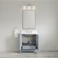 37B Fenwick 30" Single Bathroom Vanity in Soft Blue with Glossy White Composite Stone Top and Backsplash, , large