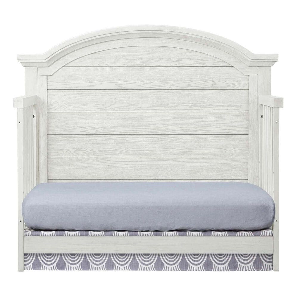 Eastern Shore Foundry Curved Top Convertible Crib in White Dove, , large
