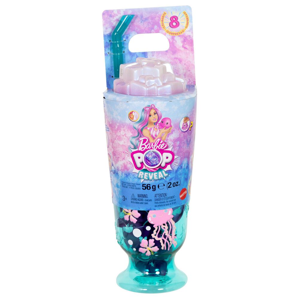 Barbie Pop Reveal Sea Slushy Series Doll in Blue, , large