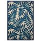 Nourison Aloha Floral 5"3" x 7"5" Navy Indoor/Outdoor Area Rug, , large