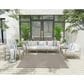Nourison Courtyard Ivory and Silver 6" Square Indoor/Outdoor Area Rug, , large