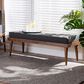 Baxton Studio Linus Accent Bench in Dark Grey, , large