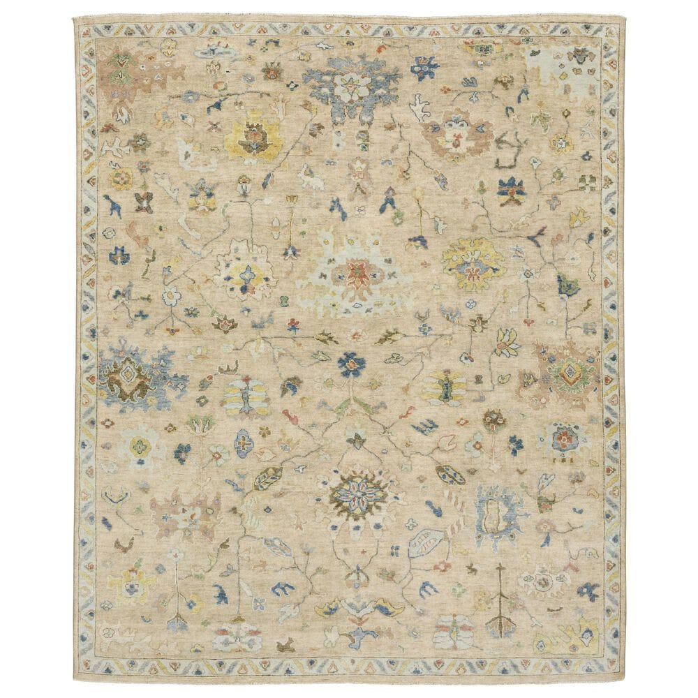 Oriental Weavers Palace Beige and Blue 6" x 9" Area Rug, , large