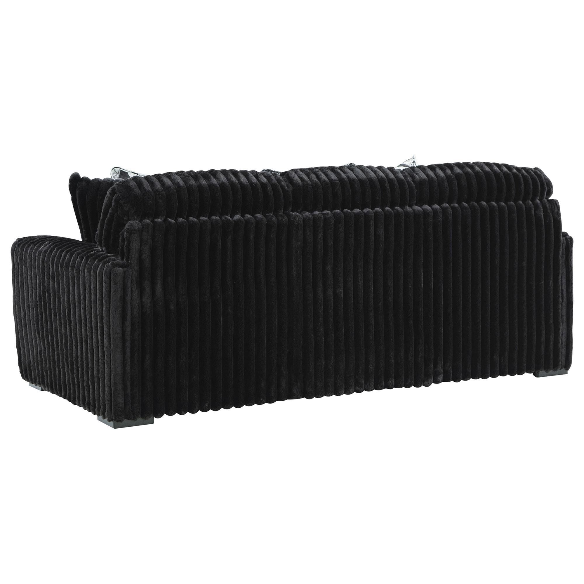 Ashley Midnight-Madness Stationary Sofa in Onyx